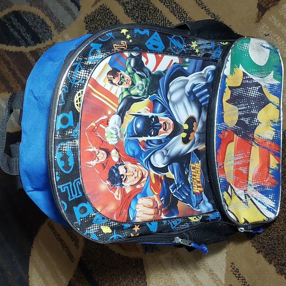 Justice league backpack Batman Superman